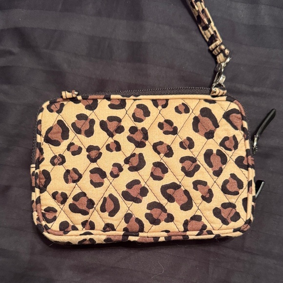 Vera Bradley Leopard Print Wristlet Clutch - Picture 2 of 5